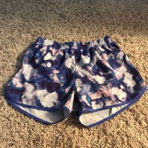 Purple Tie Dye Champion Athletic Shorts!